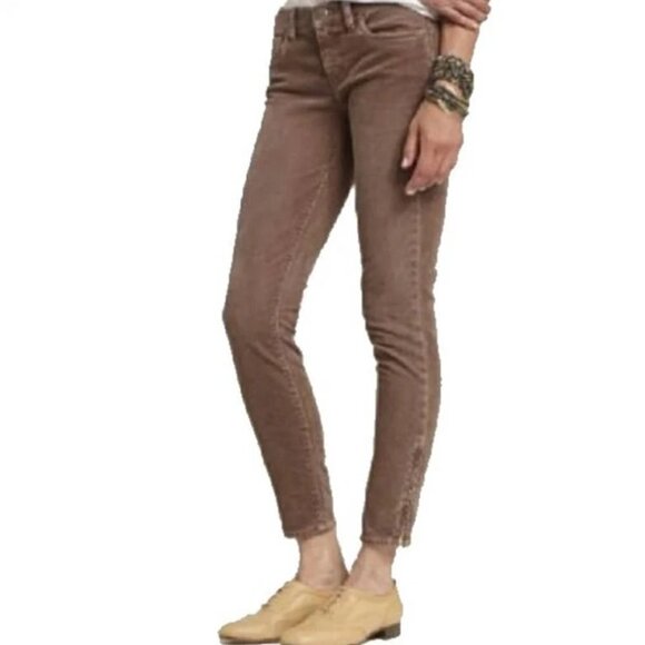 J. Crew Pants - J. Crew Women's Toothpick Super Skinny Stretch Corduroy Ankle Zip Pants Size 30